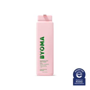 BYOMA Sensitive Skin Body Wash 200ml, Barrier‑Boosting Fragrance‑Free Gentle Cleanser for Dry, Sensitive & Eczema‑Prone Skin
