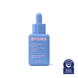 BYOMA Hydrating Serum 30ml, Barrier‑Boosting Deep Moisturizing Facial Serum with Tri‑Ceramide Complex, Squalane & Glycerin for Dry & Sensitive Skin